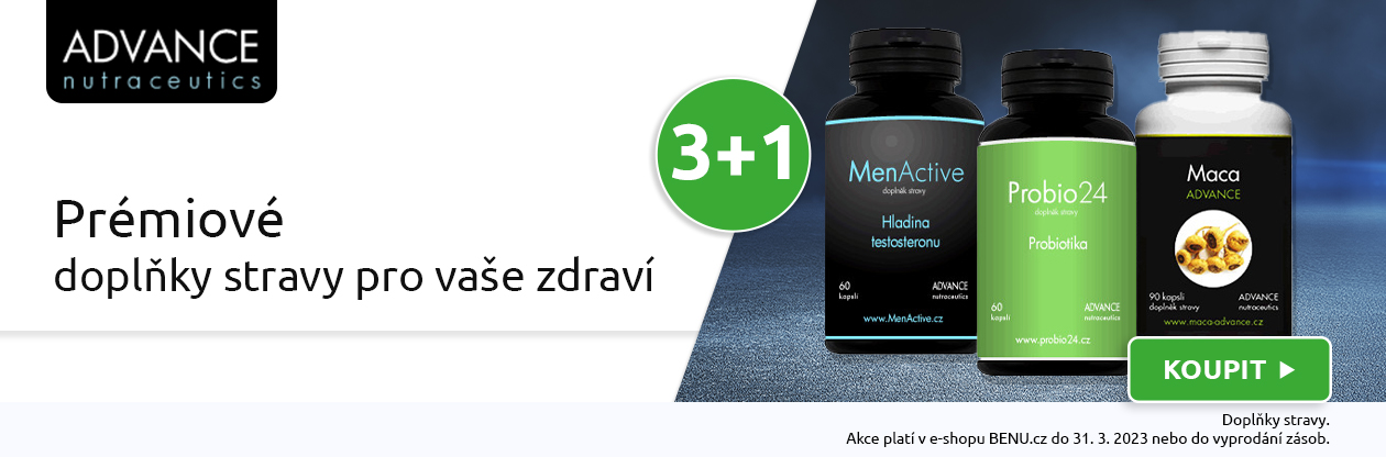 Doplňky stravy Advance v akci 3+1