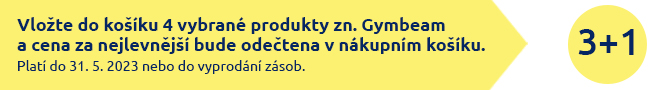 3+1 Gymbeam 05/23 žlutý banner