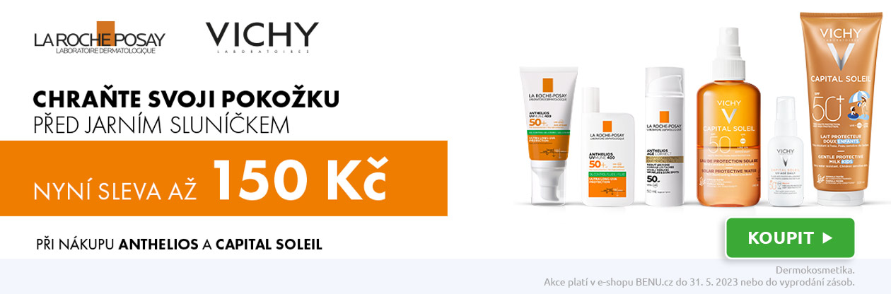 La Roche-Posay a Vichy se slevou 150 Kč