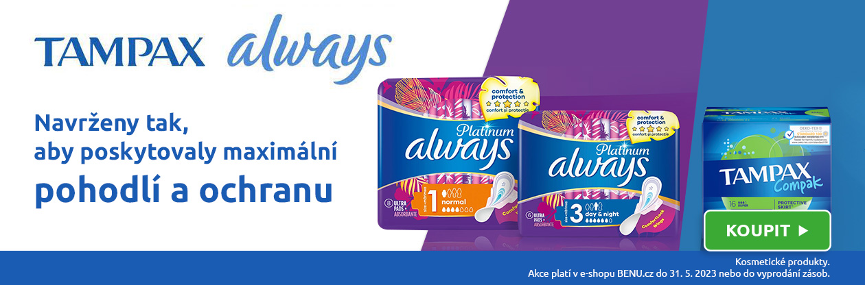Tampax a Always za skvělé ceny