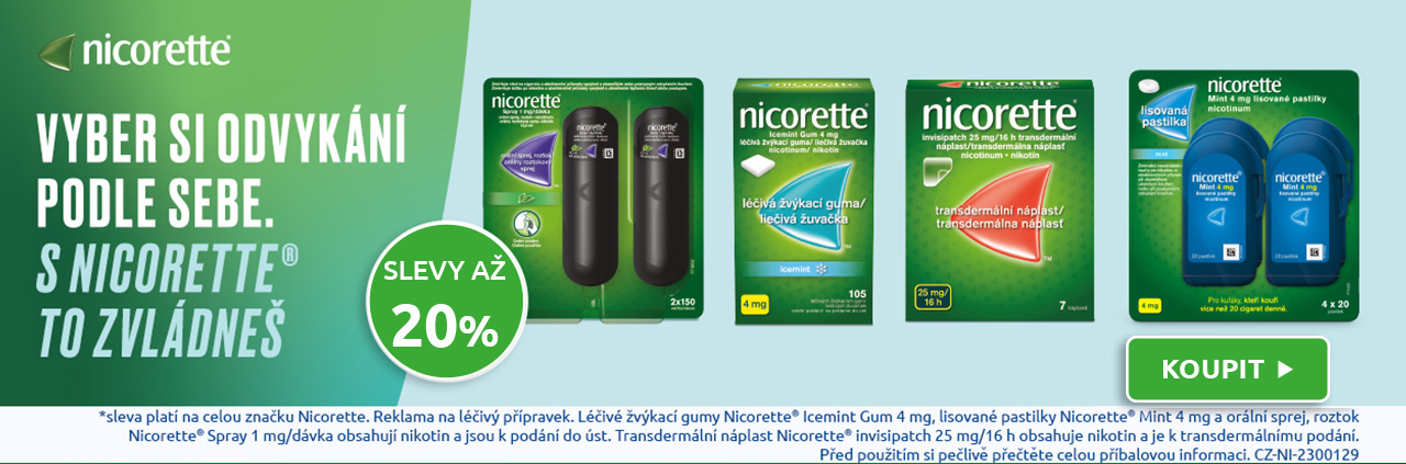 Nicorette se slevou až 20%