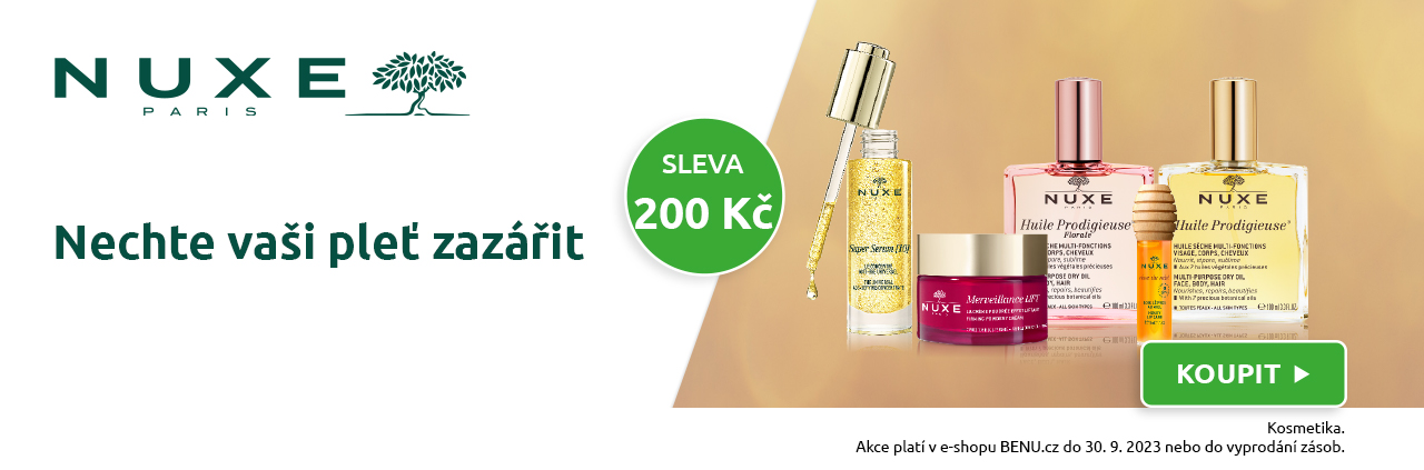 Kosmetika NUXE se slevou 200 Kč