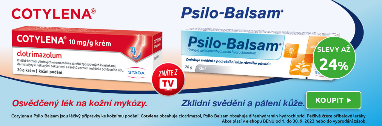 Cotylena a Psilo-balsam se slevou až 24%