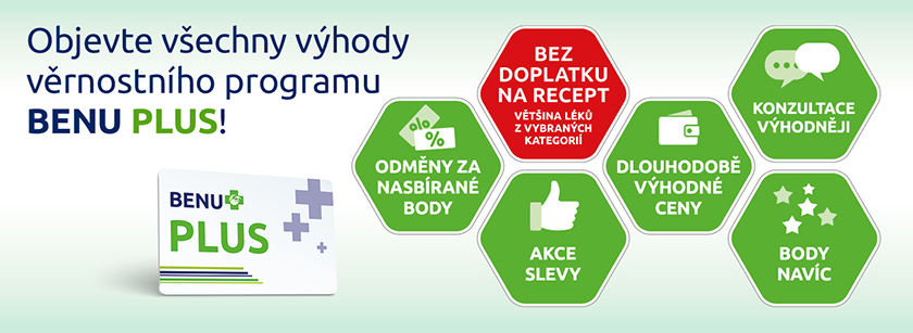 UŠETŘETE S KARTOU BENU PLUS NA DOPLATKU ZA RECEPT