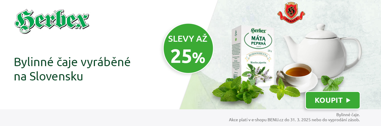 Herbex čaje se slevou až 25%