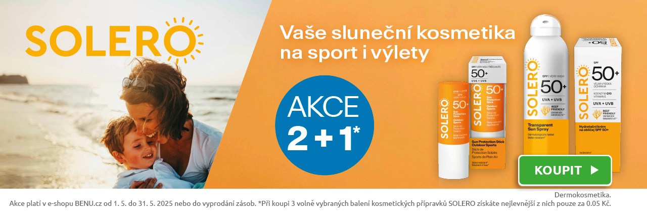 Sluneční kosmetika SOLERO v akci 2+1