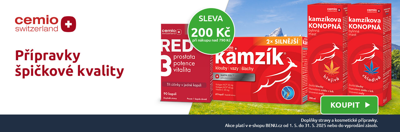 Cemio doplňky stravy se slevou 200 Kč