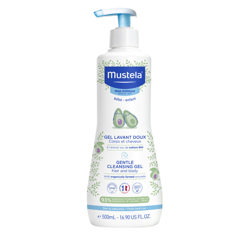 Mustela Jemný čisticí tělový a vlasový gel 500ml