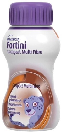 FORTINI COMPACT MULTI FIBRE S PŘÍCHUTÍ ČOKOLÁDA-KARAMEL perorální roztok 4X125ML