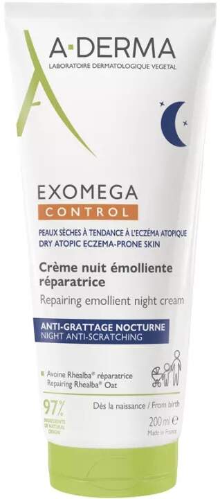 A-DERMA Exomega CONTROL Emolienční noční krém 200ml