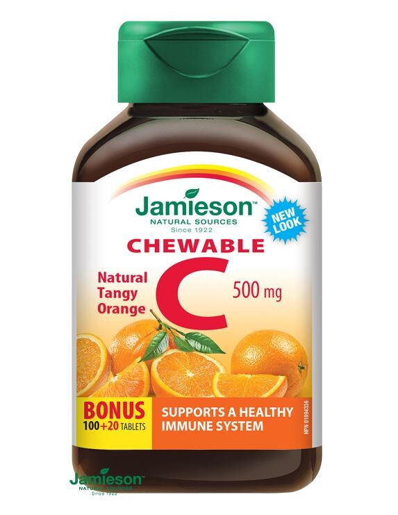 JAMIESON Vitamín C 500mg pomeranč cucací tbl.120