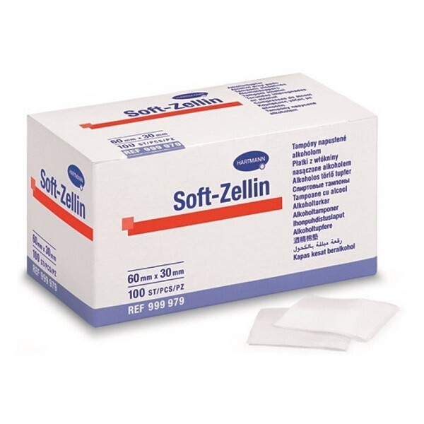 Tampon Soft-Zellin-C impreg.s alkoholem 100ks