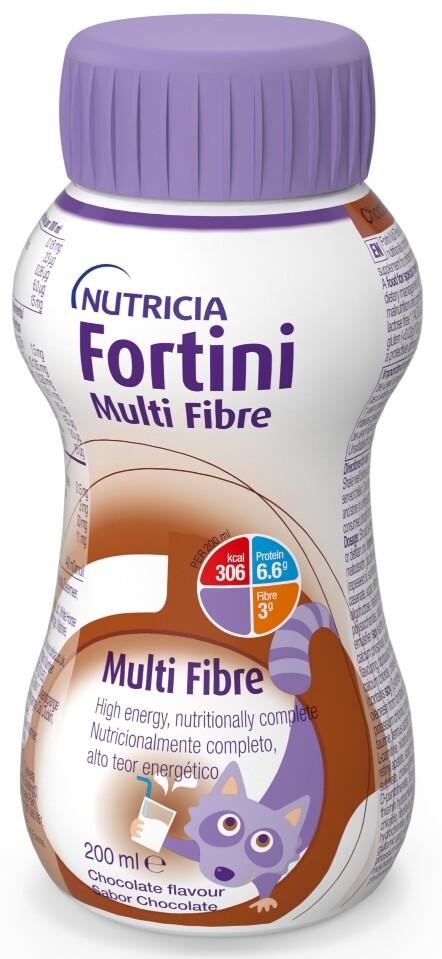 Fortini pro děti s vlákninou, roztok, čokoládová příchuť, 200ml