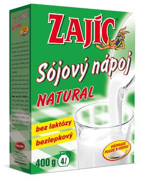 Sójový nápoj Zajíc natural 400g