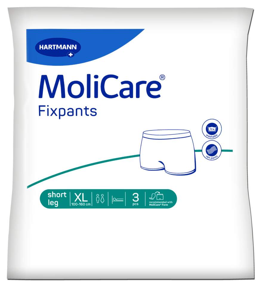 FIXAČNÍ KALHOTKY MOLICARE FIXPANTS EXTRA LARGE OBVOD BOKŮ 100-160CM,3KS