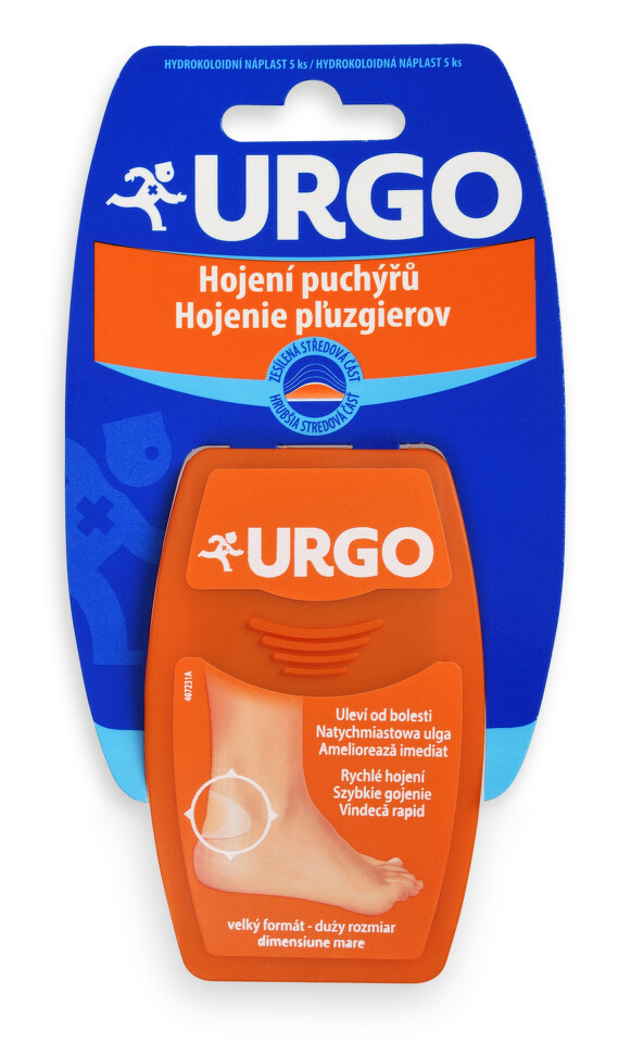 URGO HOJENÍ PUCHÝŘŮ Na paty hydrokoloidní náplasti 5ks