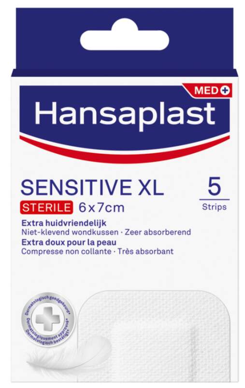 Hansaplast Sensitive náplast sterilní XL 5ks