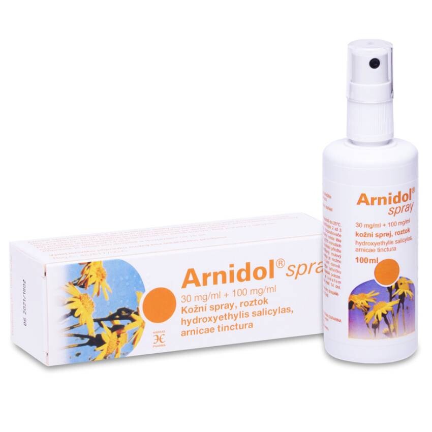 ARNIDOL SPRAY 30MG/ML+100MG/ML kožní podání sprej, roztok 100ML