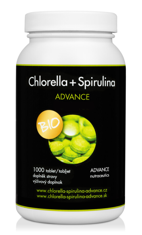Fotografie ADVANCE Chlorella + Spirulina BIO tbl.1000 Advance nutraceutics