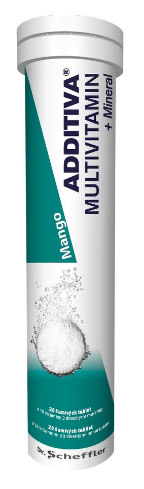 Additiva multivit.+minerál tbl.eff.20 mango