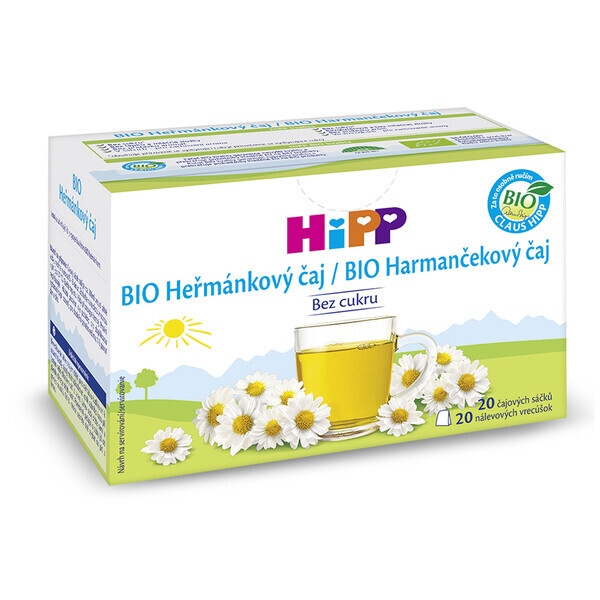 HiPP ČAJ SÁČK.BIO Heřmánkový čaj 20x1.5g