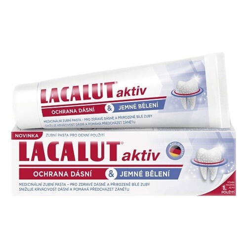 Lacalut Aktiv ochr.dásní&jem.bělení zub.pasta 75ml