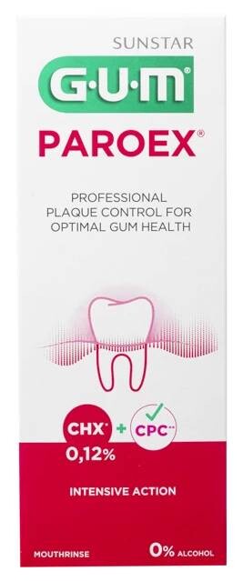 GUM ústní voda Paroex (CHX 0.12%) 300ml G1784EMEA