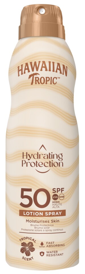 Hawaiian Tropic Hydration Spray opalovací SPF50 220ml