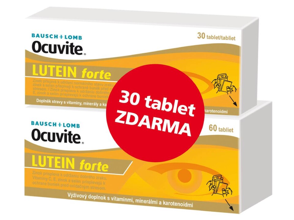 Ocuvite LUTEIN forte tbl.60+30 ZDARMA