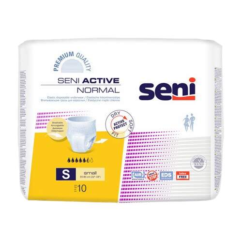 SENI ACTIVE NORMAL SMALL KALHOTKY ABSORPČNÍ NATAHOVACÍ BOKY 55-85CM,PRODYŠN