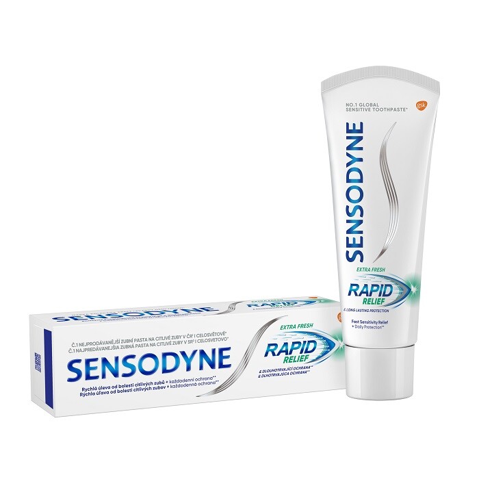 Fotografie Sensodyne Rapid Extra Fresh zubní pasta 75 ml