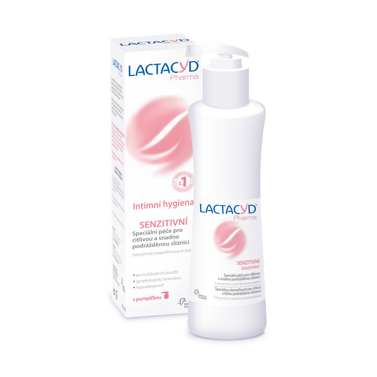 Fotografie Lactacyd Pharma Senzitivní 250ml Omega Pharma