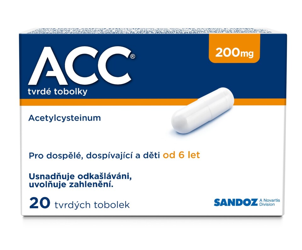 Fotografie ACC ® 200, 200 mg 20 tobolek