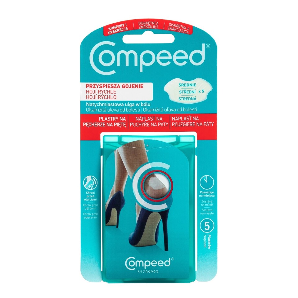 COMPEED Náplast na puchýře na paty 5ks