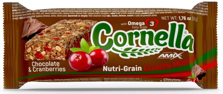 Amix Cornella Musli Bar čokoláda brusinky 50g