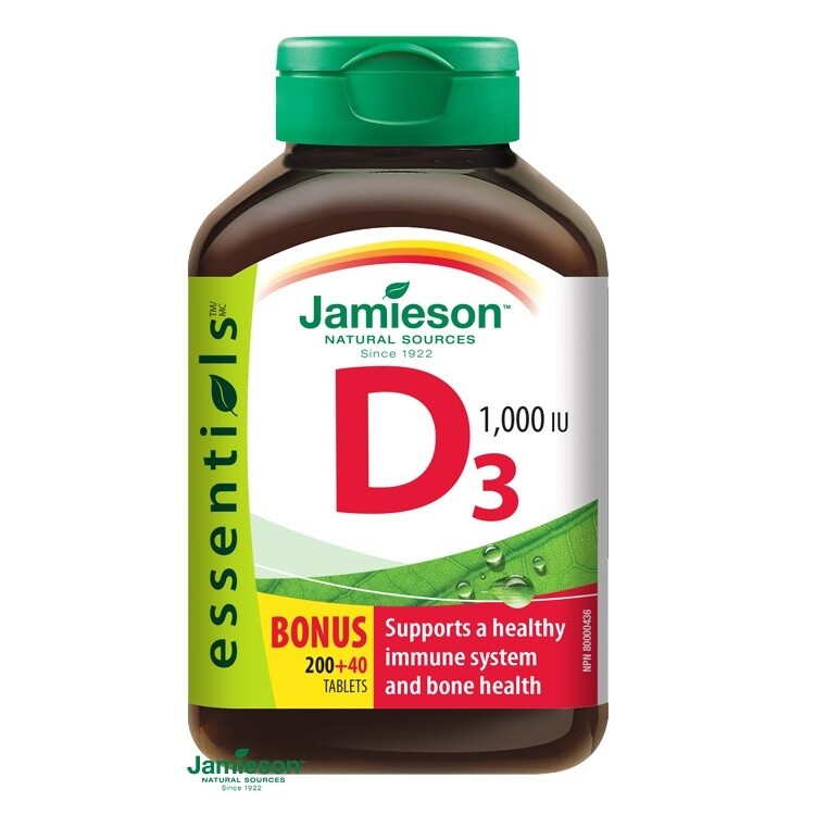 JAMIESON Vitamín D3 1000 IU tbl.240