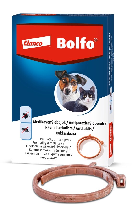 Bolfo 1.234g obojek pro kočky a malé psy 38cm