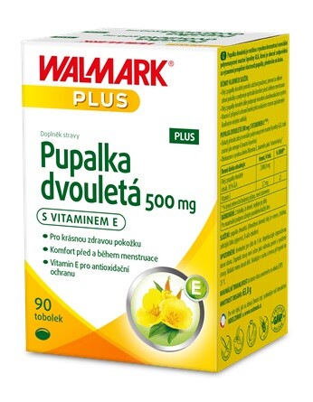 Fotografie Walmark Pupalka 500 mg s vitamínem E PLUS 90 tobolek