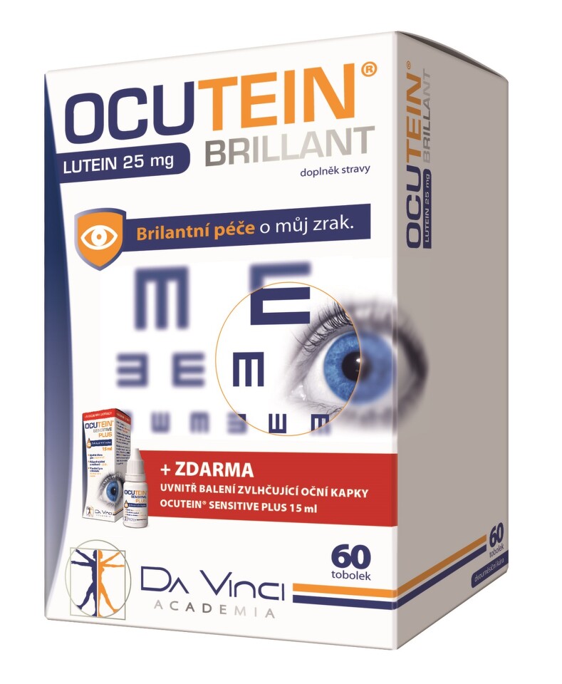 Ocutein Brillant Lutein 25mgDaVinci 60tob.+kapky
