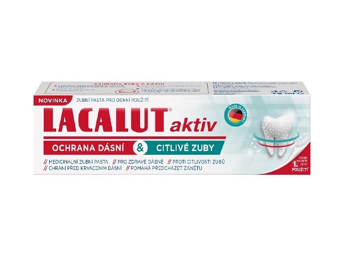 Lacalut Aktiv ochr.dásní&citl.zuby zub.pasta 75ml