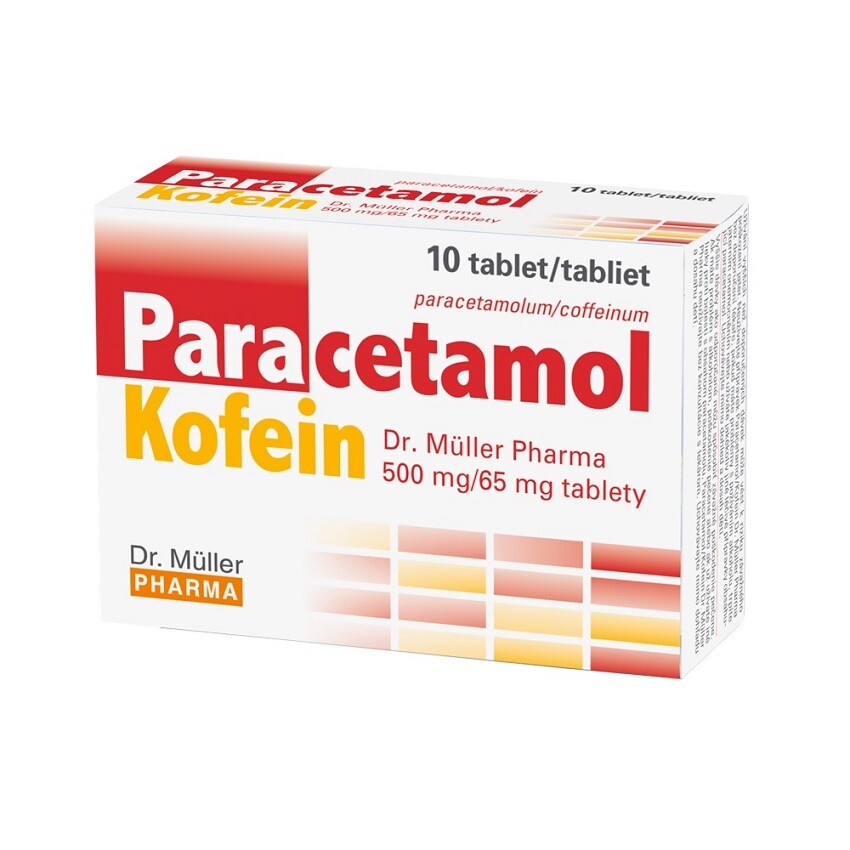PARACETAMOL/KOFEIN DR. MÜLLER PHARMA 500MG/65MG neobalené tablety 10