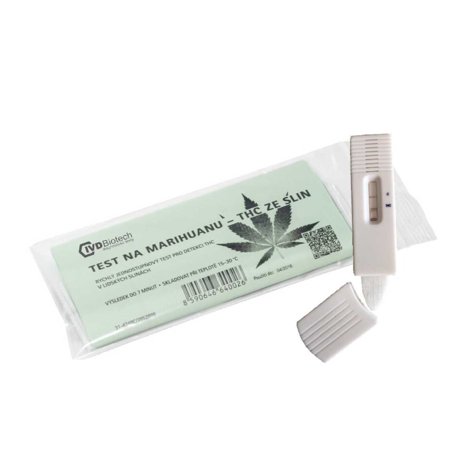 Test na marihuanu (THC) ze slin 1ks