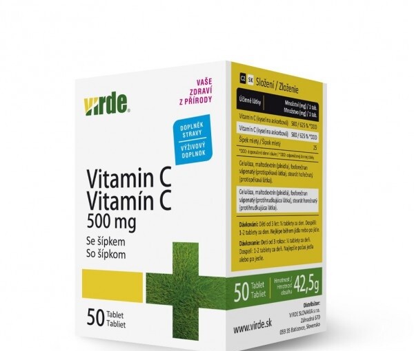 Vitamin C 500 mg se šípkem tbl.50