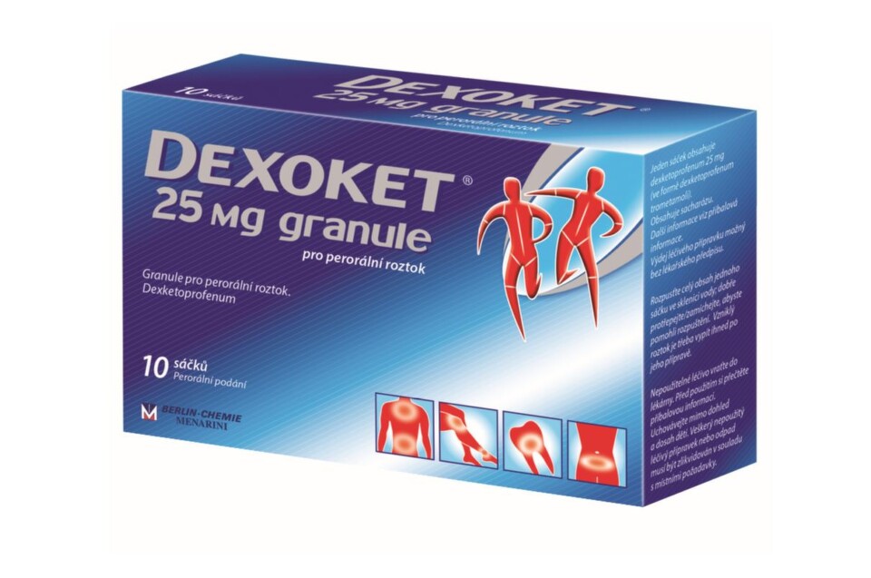 DEXOKET 25MG perorální GRA SOL 10