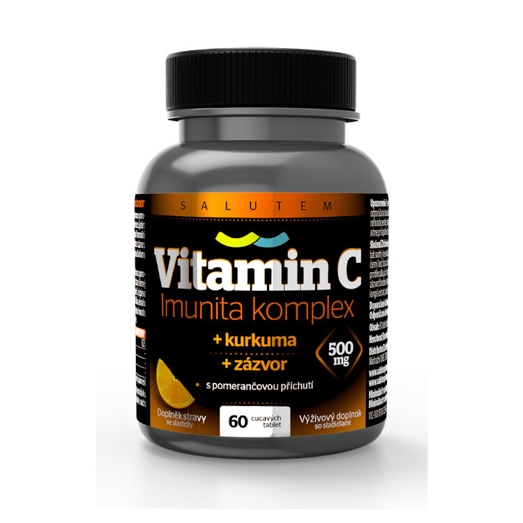 Salutem Pharma Vitamin C 500 mg Imunita komplex kurkuma + zázvor 60 tablet