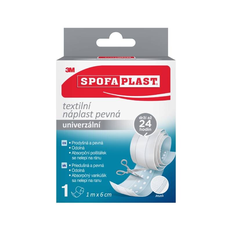 3M Spofaplast 254 Pevná textilní náplast 1mx6cm