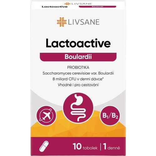 LIVSANE Lactoactive Boulardii PROBIOTIKA tob.10