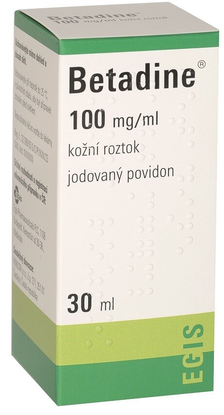 BETADINE 100MG/ML kožní podání roztok 1X30ML