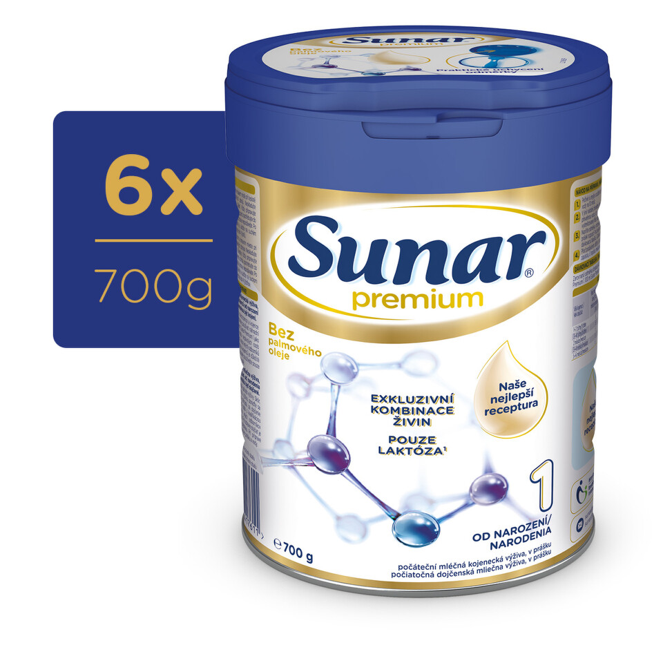 Sunar Premium 1 700g - balení 6 ks