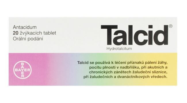 TALCID 500MG žvýkací tableta 20